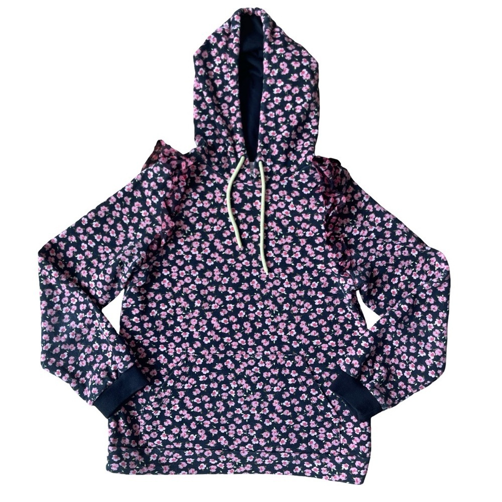 Sandy Liang x Target Floral Print Ruffle Hooded Sweatshirt - Size XS - Picture 4 of 12